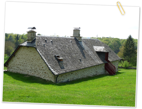 Vue de l'arrière du gîte