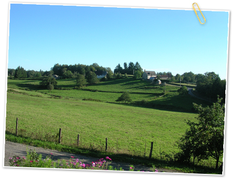 Vue sur le hameau de la Coussière